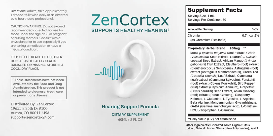  ZenCortex Drops Supplement
